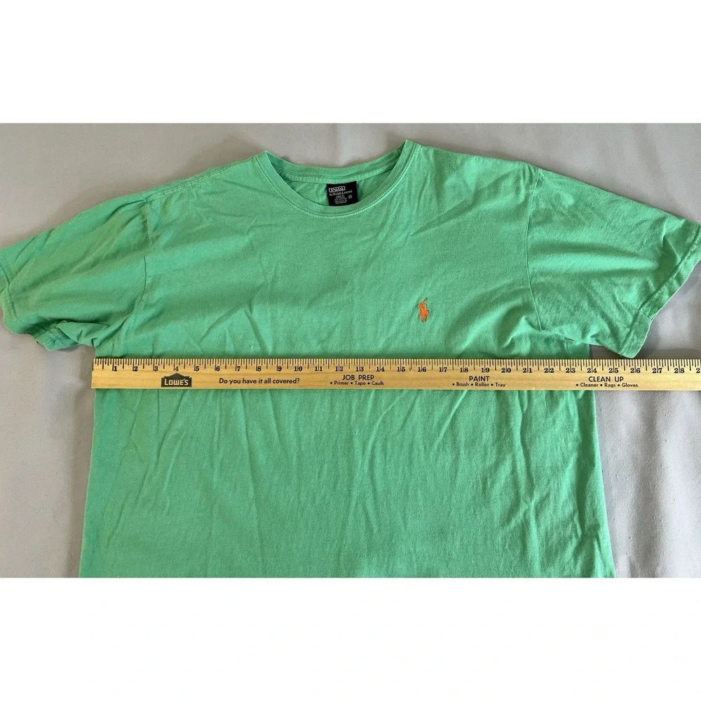 Vintage Polo By Ralph Lauren T Shirt Green Sz XL Men's‎ Crew Neck Men's